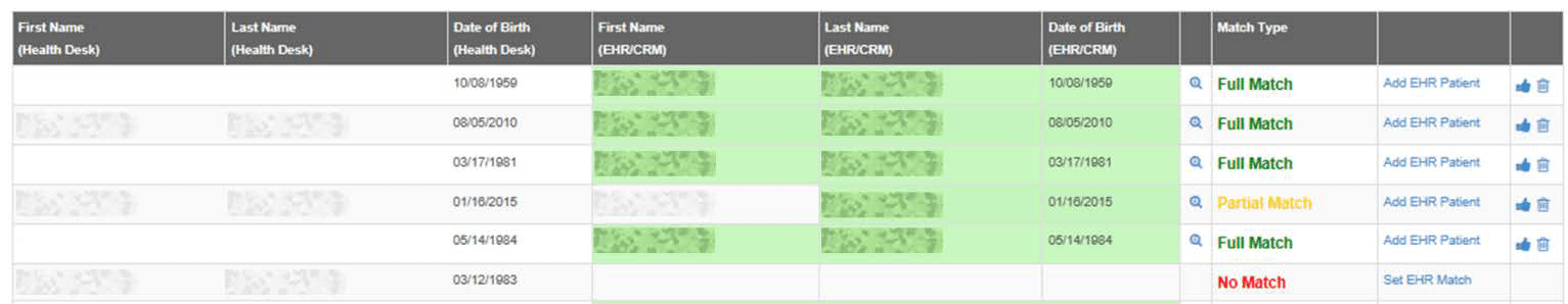 auto-matching screen